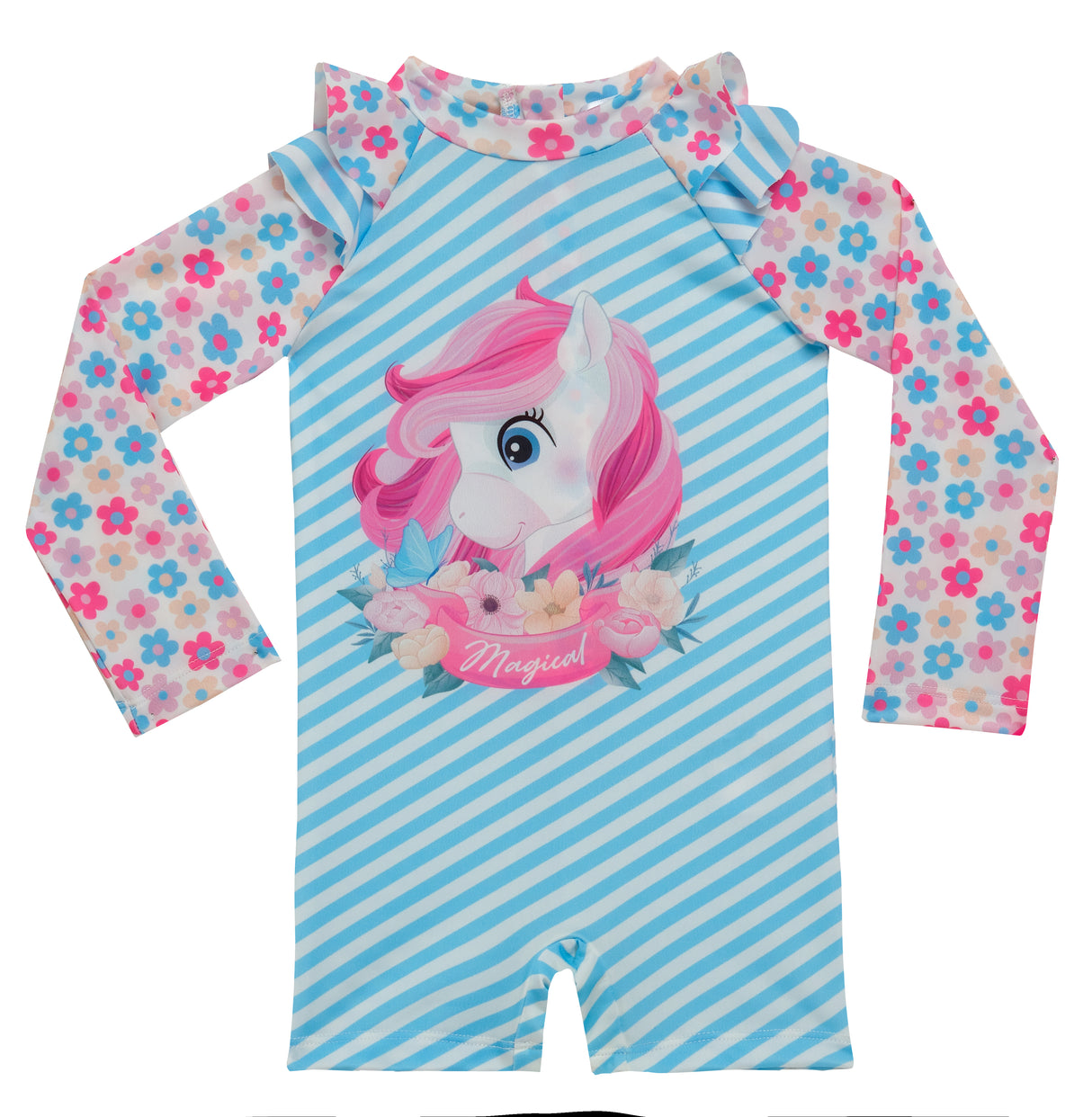 Adasea Toddler Girls' Blue Swimsuit