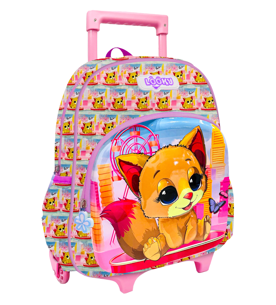 Backpack 12" 2Zips 3D Design Girls Design