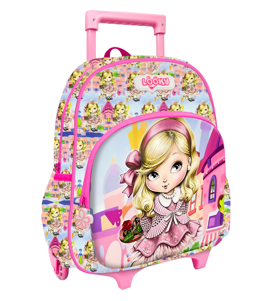 Backpack 12" 2Zips 3D Design Girls Design