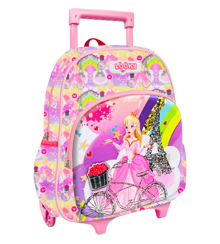 Backpack 12" 2Zips 3D Design Girls Design