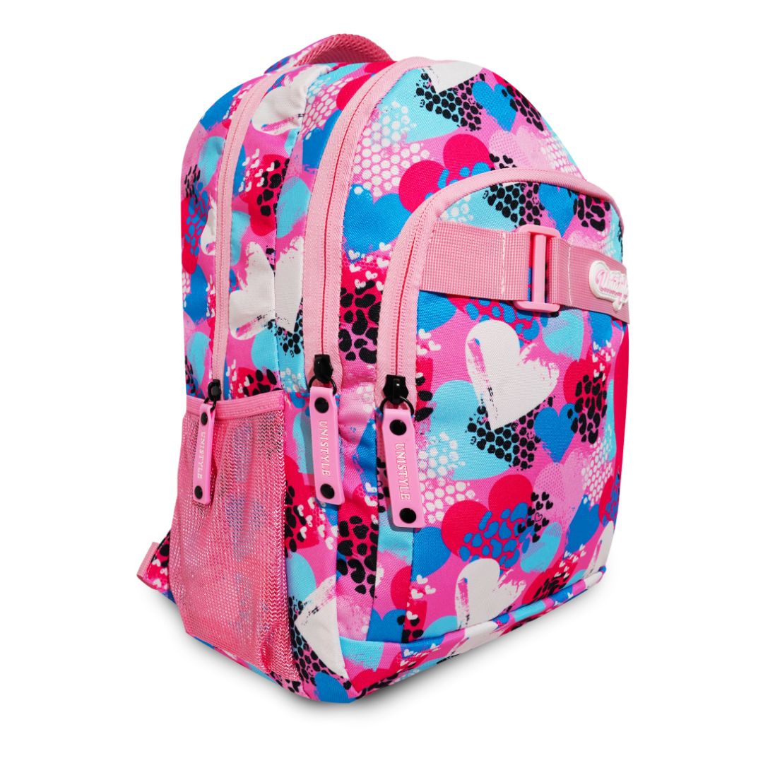 Backpack 17'' 3Zips Girl Unistyle + Key Ring