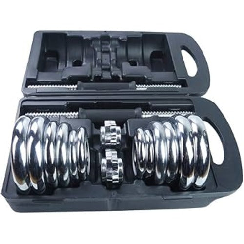 Dumbbells 15 Kg Chrome Set