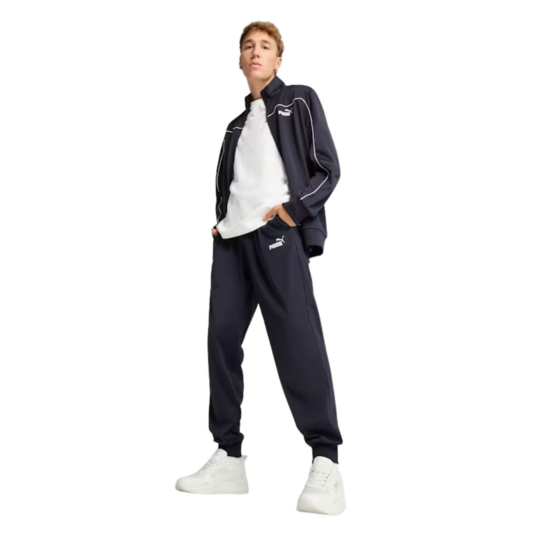 Poly Piping Suit New Navy