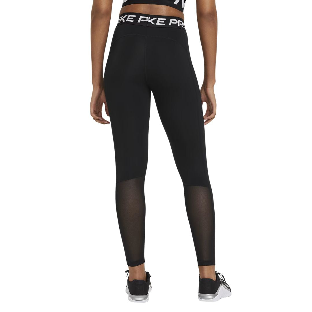 Nike Pro Women'S Mid-Rise Mesh-Panelled Leggings