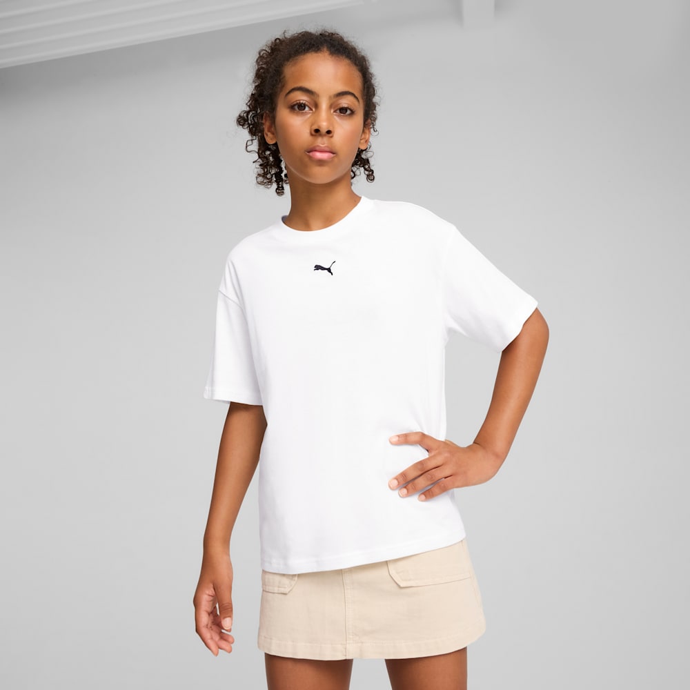 تي شيرت ESS Boxy G، PUMA أبيض