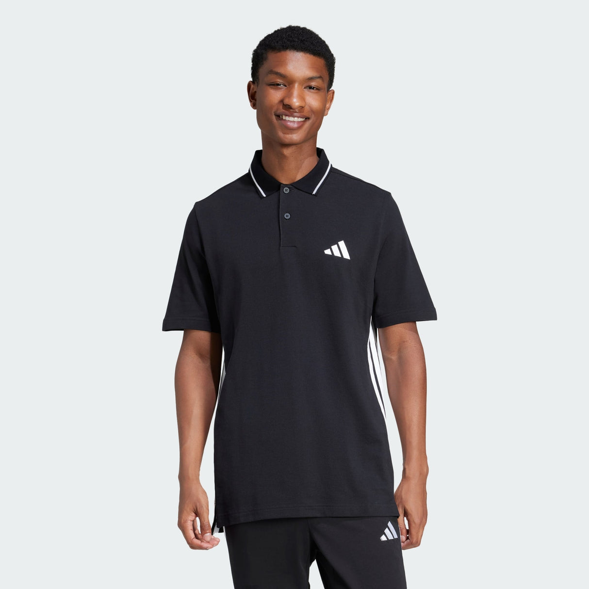 Essentials 3-Stripes Piqué Polo Shirt