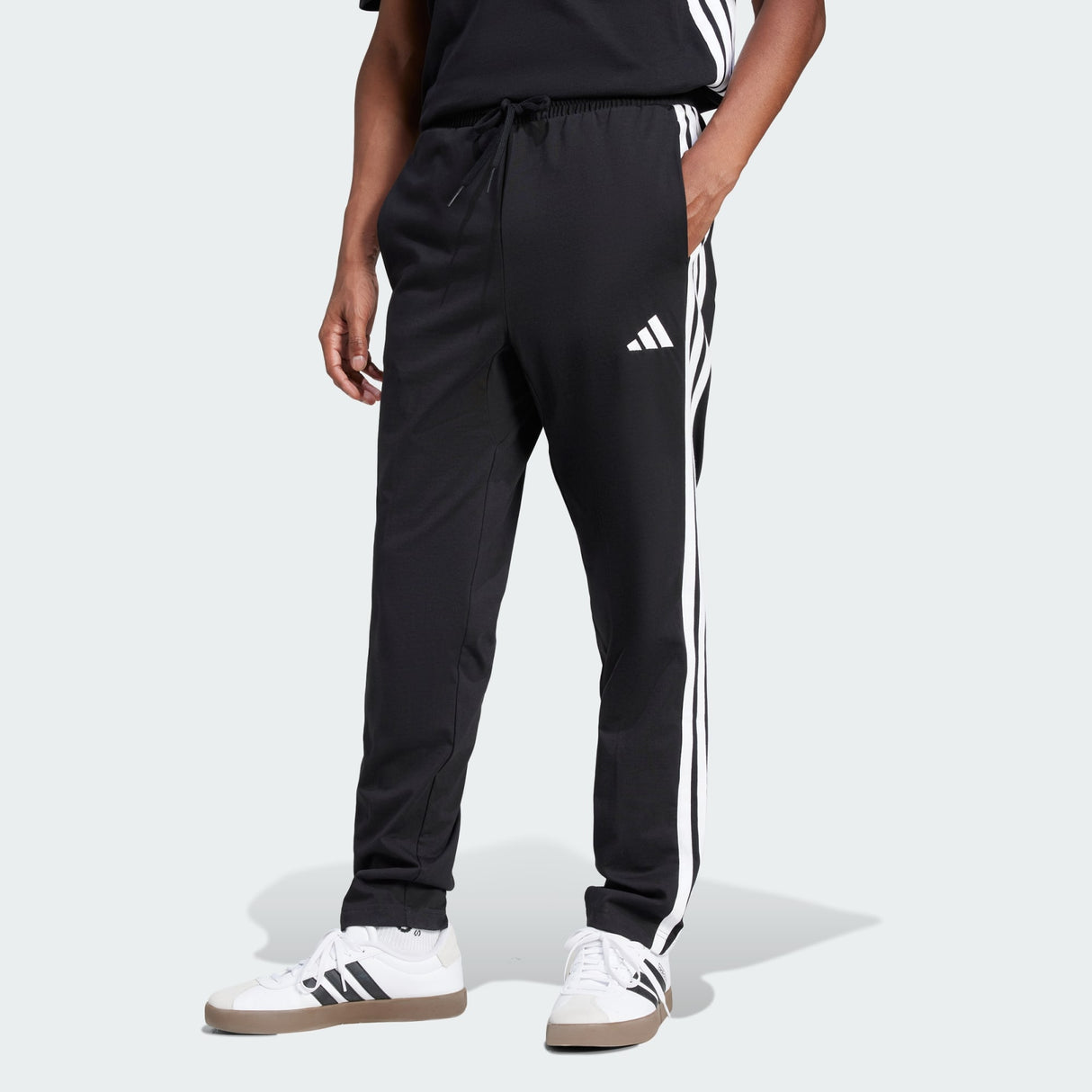 Essentials 3-Stripes Single Jersey Joggers