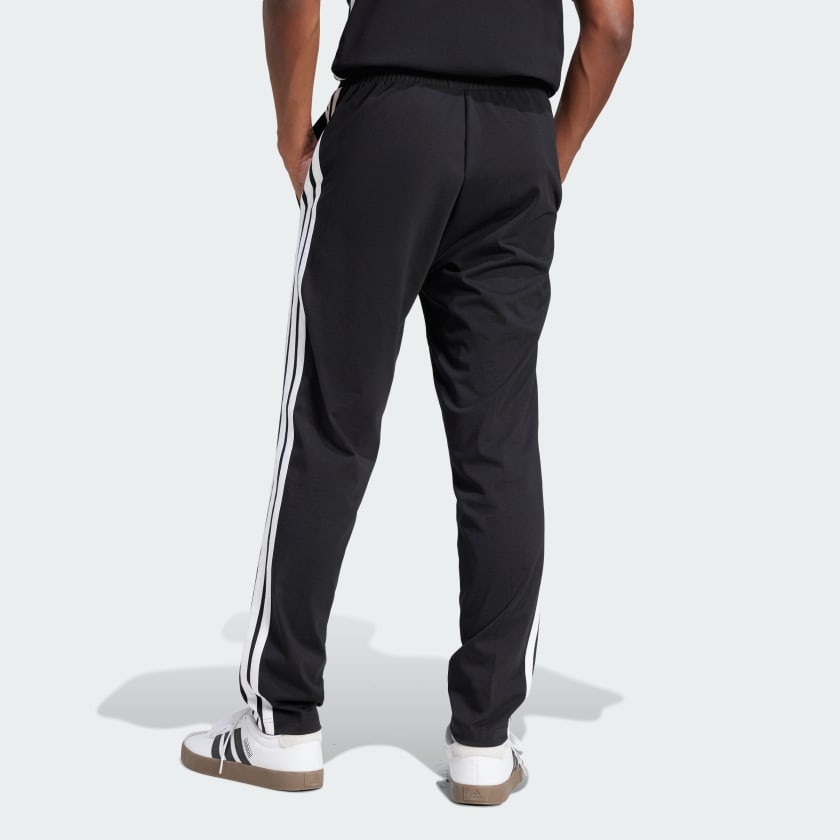 Essentials 3-Stripes Single Jersey Joggers