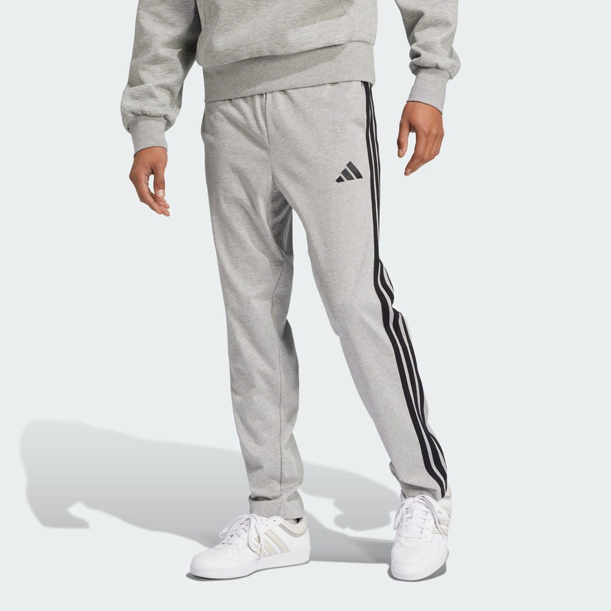 Essentials 3-Stripes Single Jersey Joggers