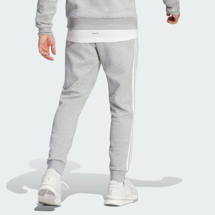 Essentials Fleece 3-Stripes Tapered Cuff Joggers