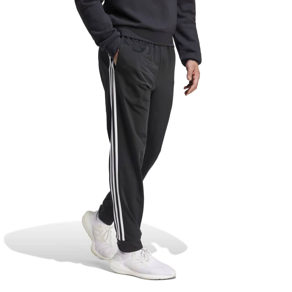 Essentials Warm-Up Tapered 3-Stripes Track Tracksuit Bottoms