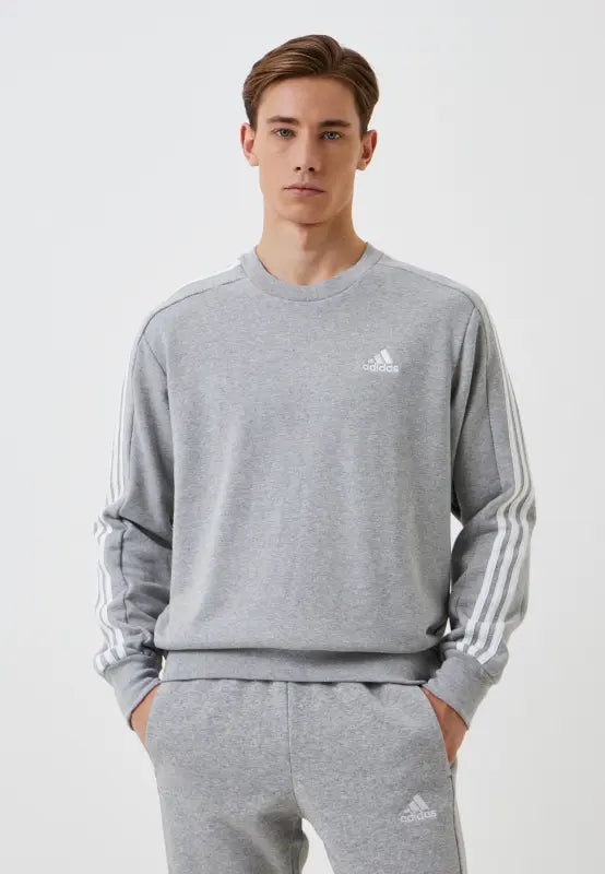 Essentials French Terry 3-Stripes Sweatshirt