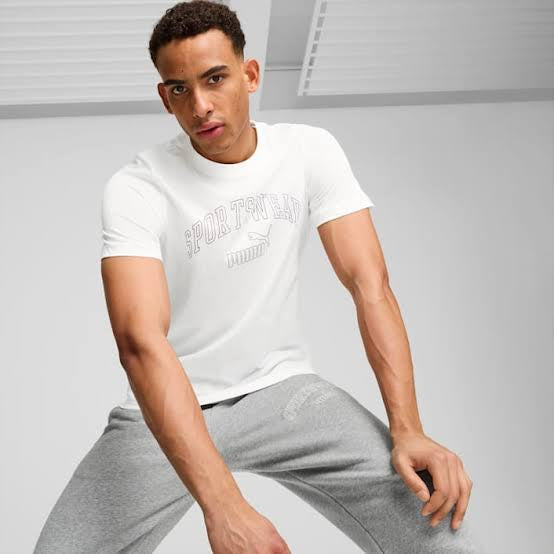 تي شيرت ESS LOGO LAB Gradient PUMA أبيض