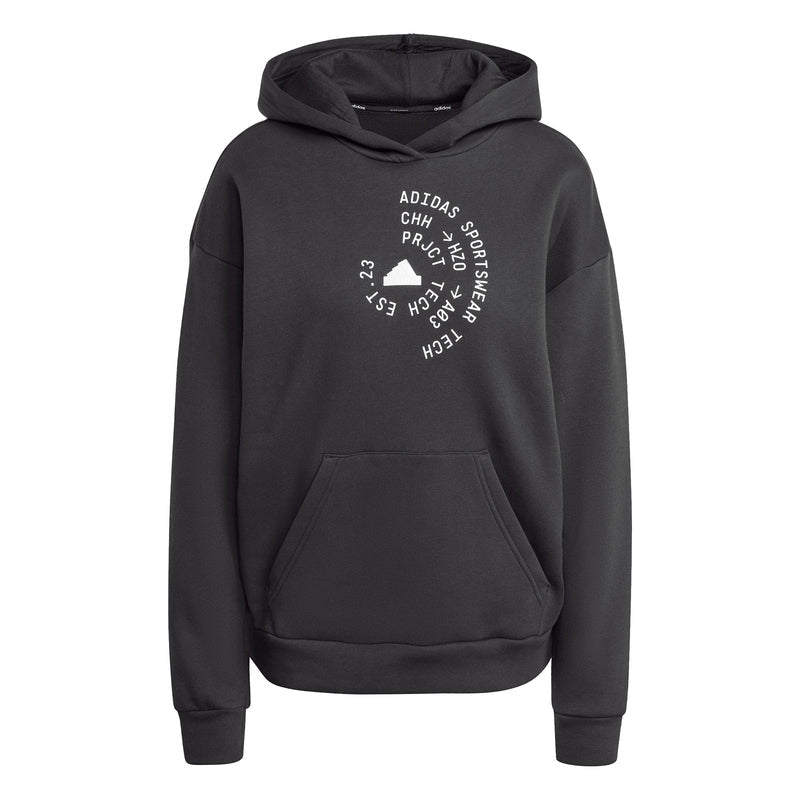 Tech Graphic Fleece Loose Hoodie
