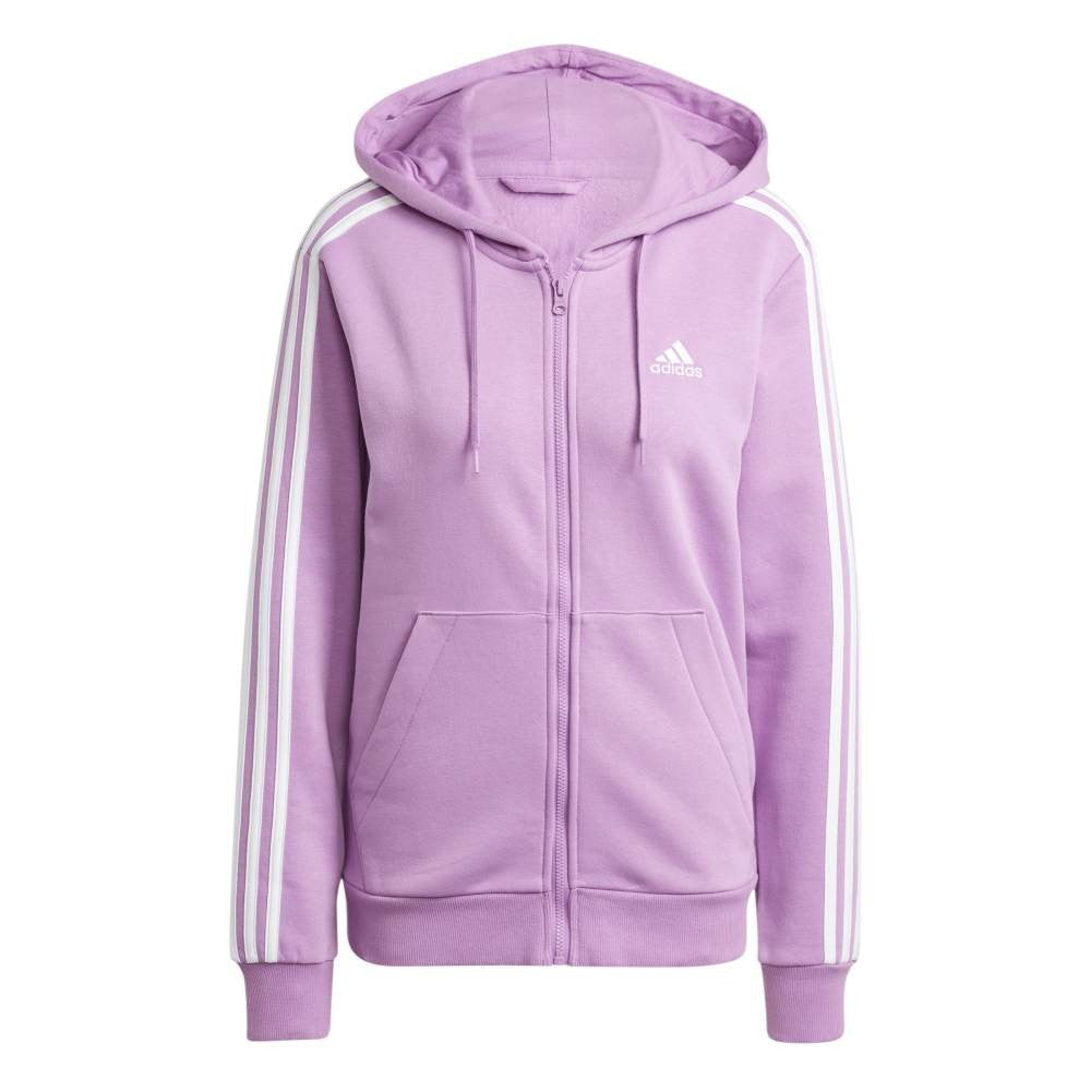 Essentials 3-Stripes Full-Zip Fleece Hoodie