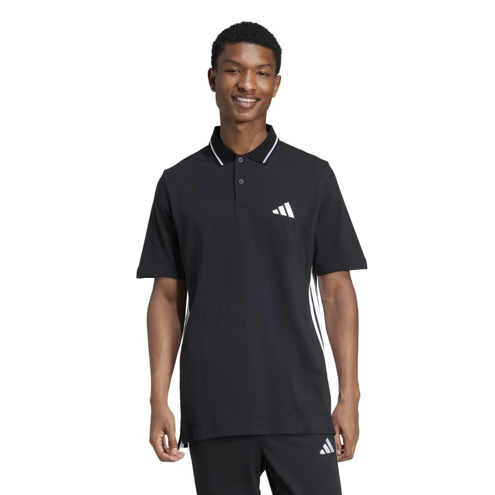 Essentials 3-Stripes Piqué Polo Shirt