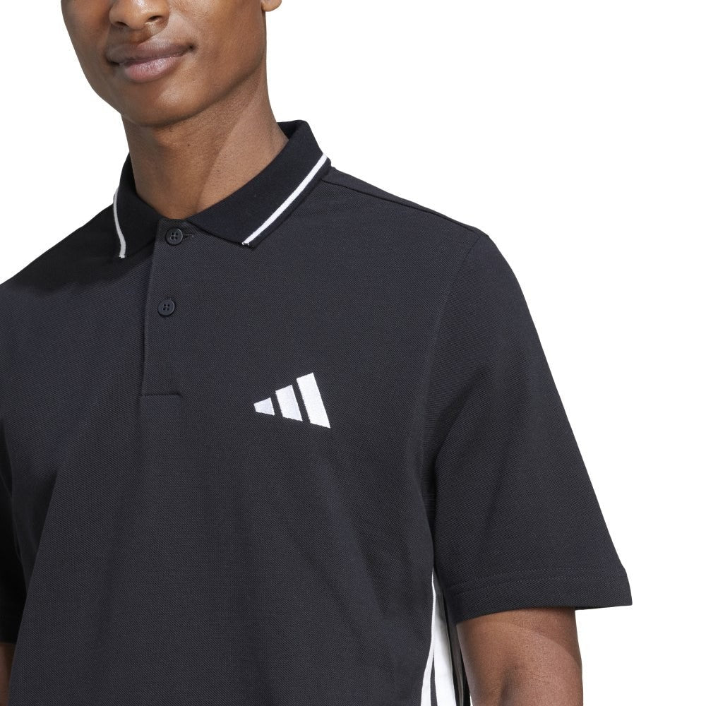 Essentials 3-Stripes Piqué Polo Shirt