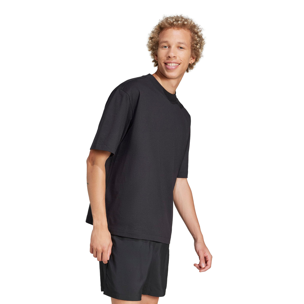 Essentials Loose Fit 3 Bar Logo T-Shirt