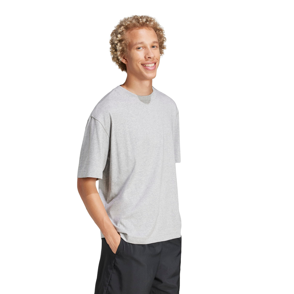 Essentials Loose Fit 3 Bar Logo T-Shirt
