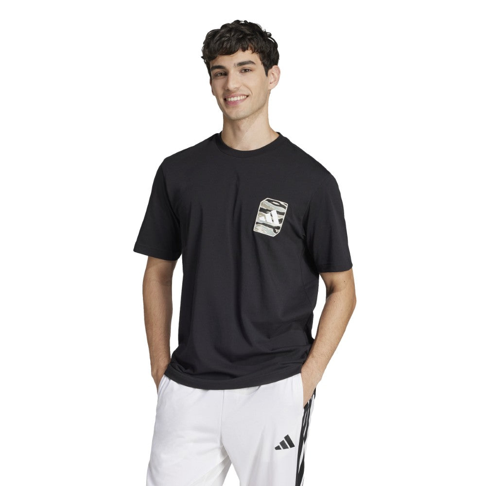 Camo Woven Graphic Tee