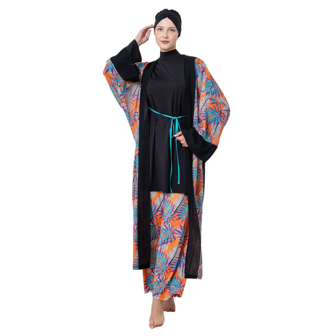 Sermey Lycra Long Sleeve Hijab Set – Black