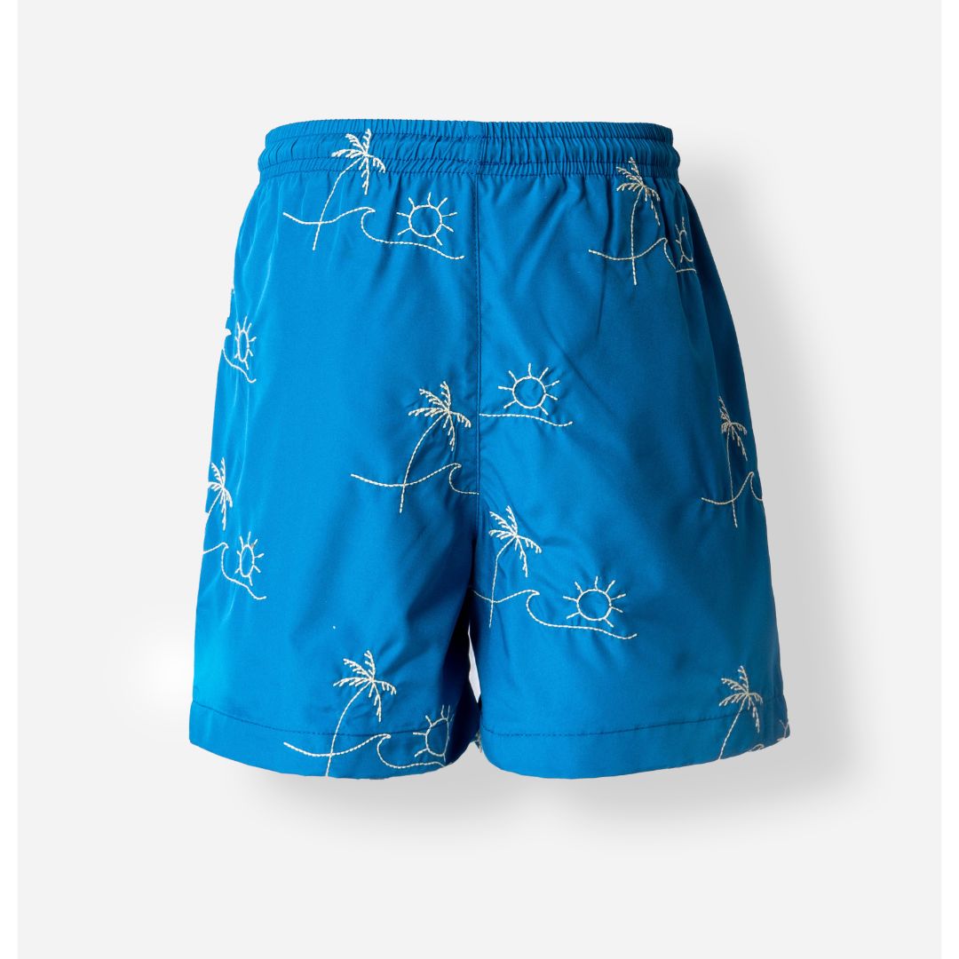 Woven Boys' Shorts – Petrol Blue