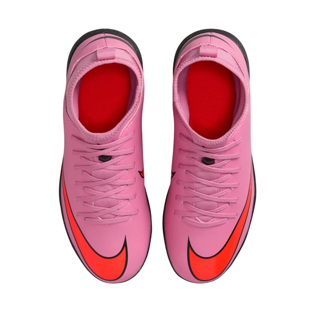 Jr. Mercurial Superfly 10 Club Turf High-Top Football Shoes