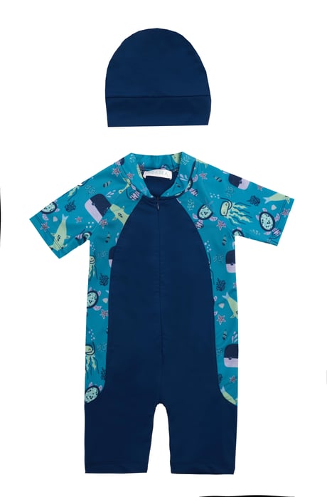 Adasea Toddler Boys' Light Navy Swimsuit