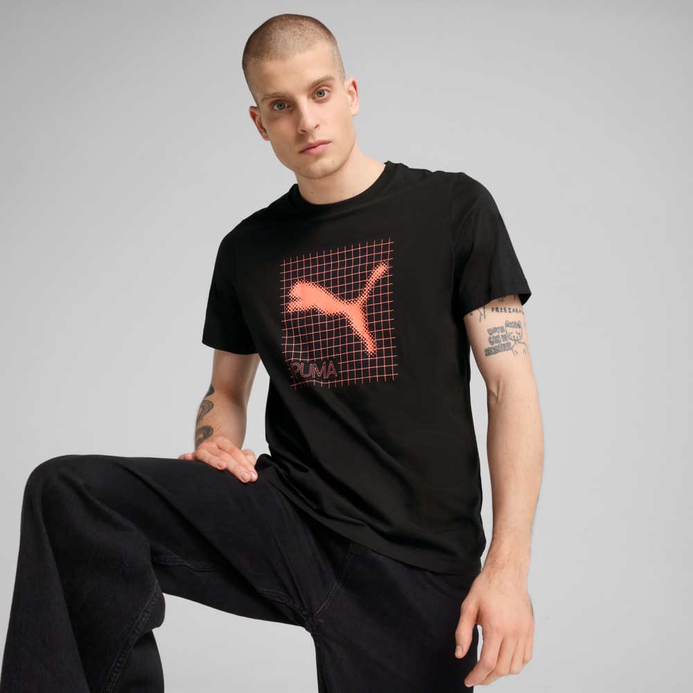 تيشيرت جرافيكي من PUMATECH، أسود من PUMA