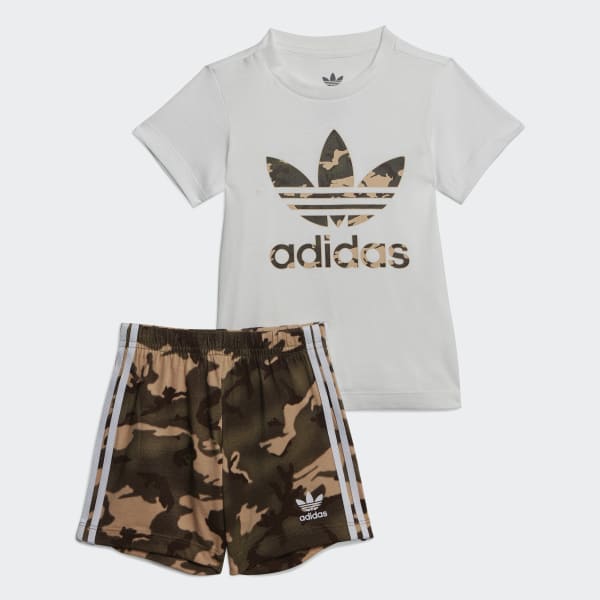 Camo Tee And Shorts Set