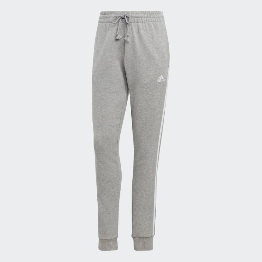 Essentials 3-Stripes French Terry Cuffed Joggers