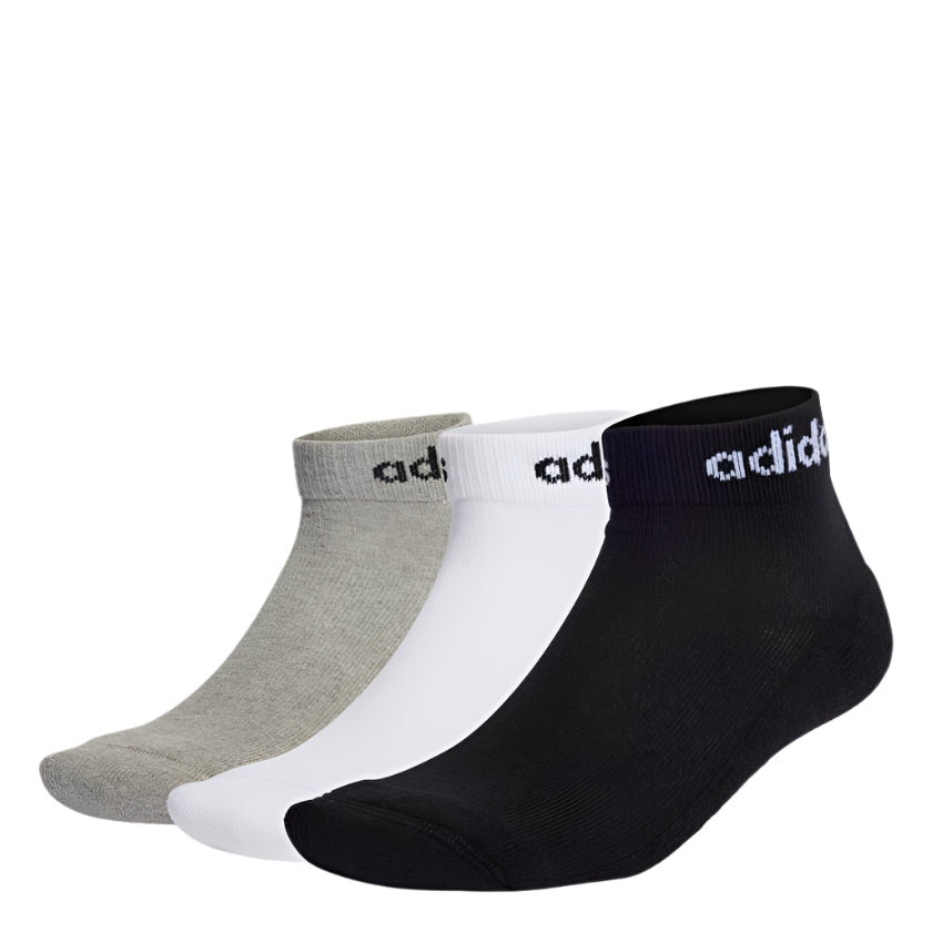 Linear Ankle Cushioned Socks 3 Pairs