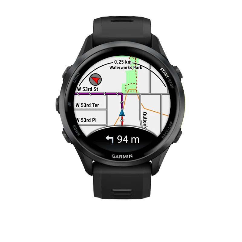 Forerunner 970 Carbon Gray Titanium Case Black Band