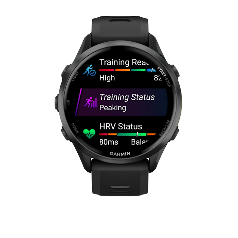 Forerunner 970 Carbon Gray Titanium Case Black Band
