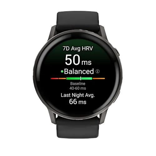 Venu 4 Slate Bezel With Black Silicone Band 45 Mm Watch