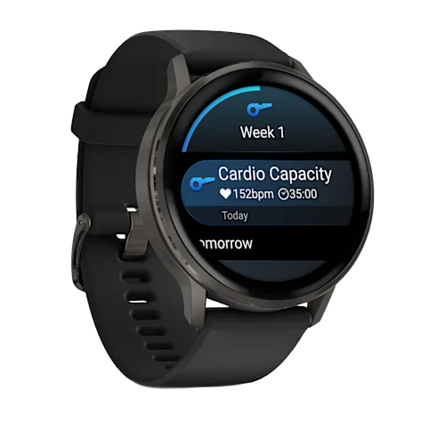 Venu 4 Slate Bezel With Black Silicone Band 45 Mm Watch