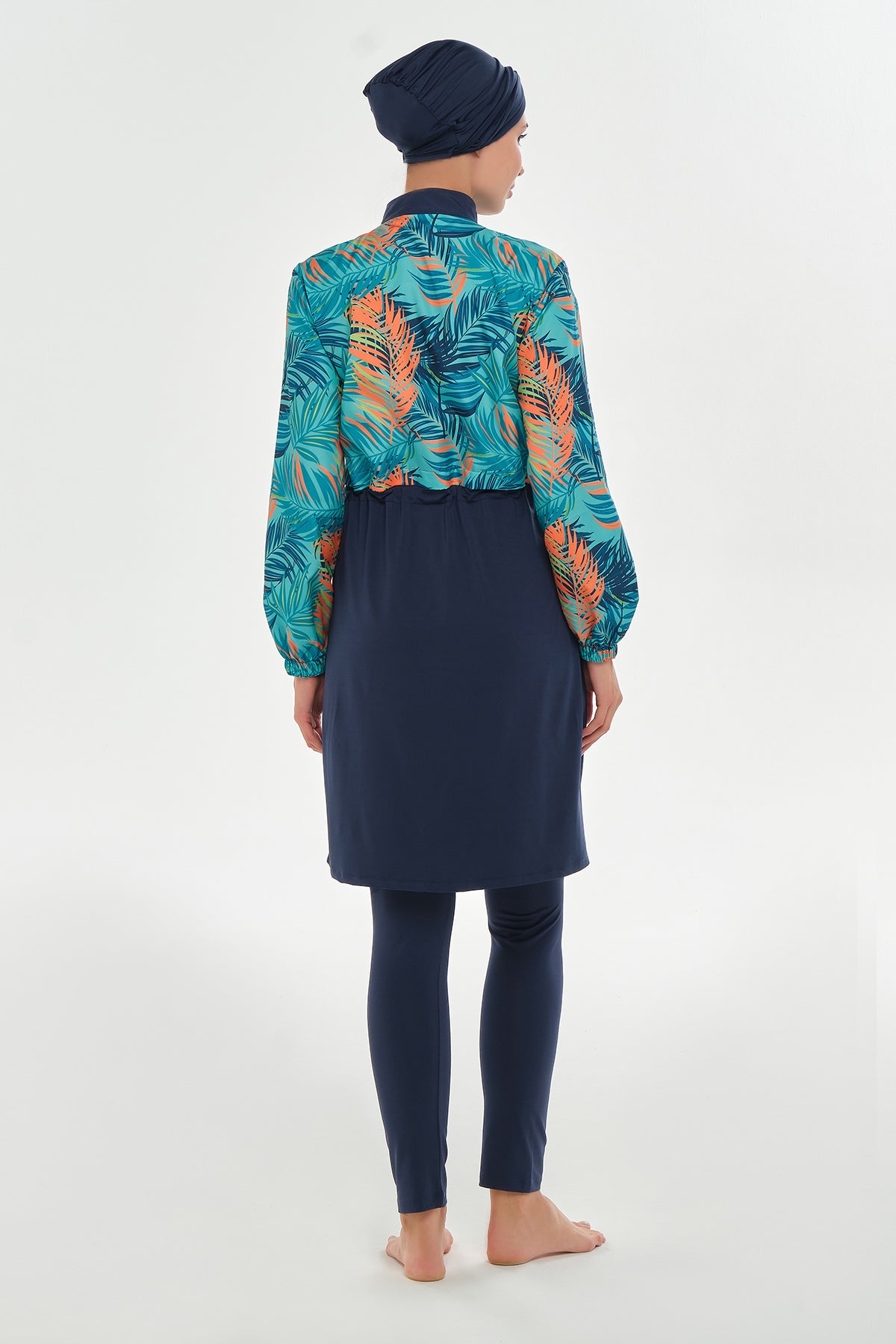 بدلة سباحة نسائية من Adasea باللون الأزرق الداكن