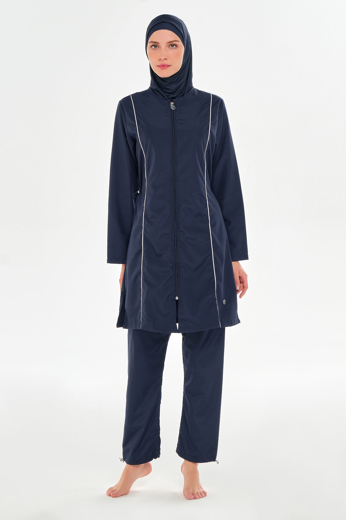 بدلة سباحة نسائية من Adasea باللون الأزرق الداكن