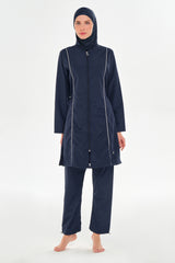 بدلة سباحة نسائية من Adasea باللون الأزرق الداكن