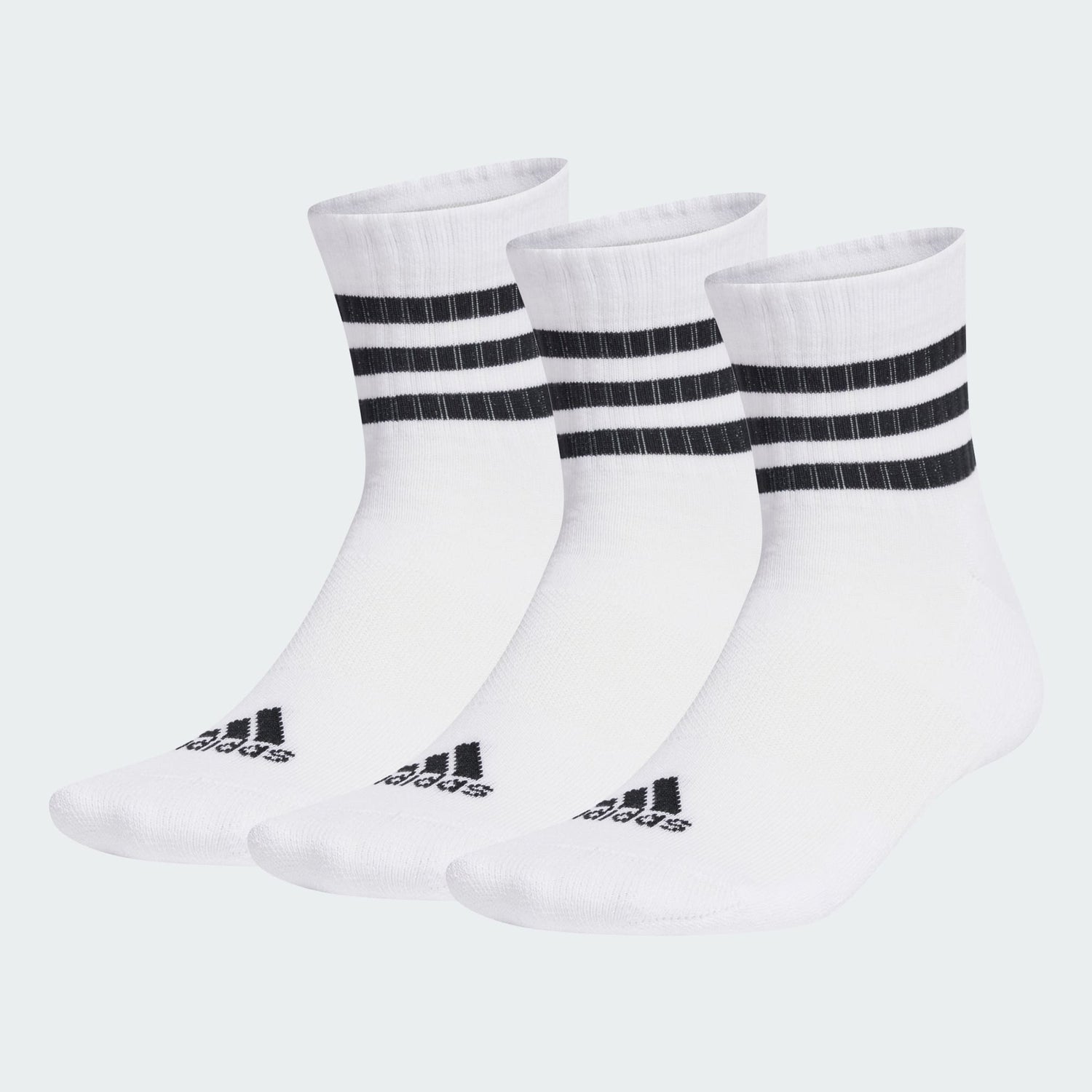 3-Stripes Cushioned Sportswear Low-Cut Socks 3 Pairs