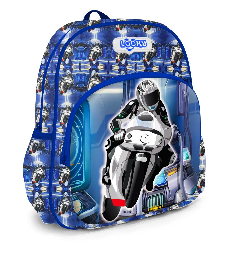 Backpack 12" 2Zips 3D Design Patterns Boys S