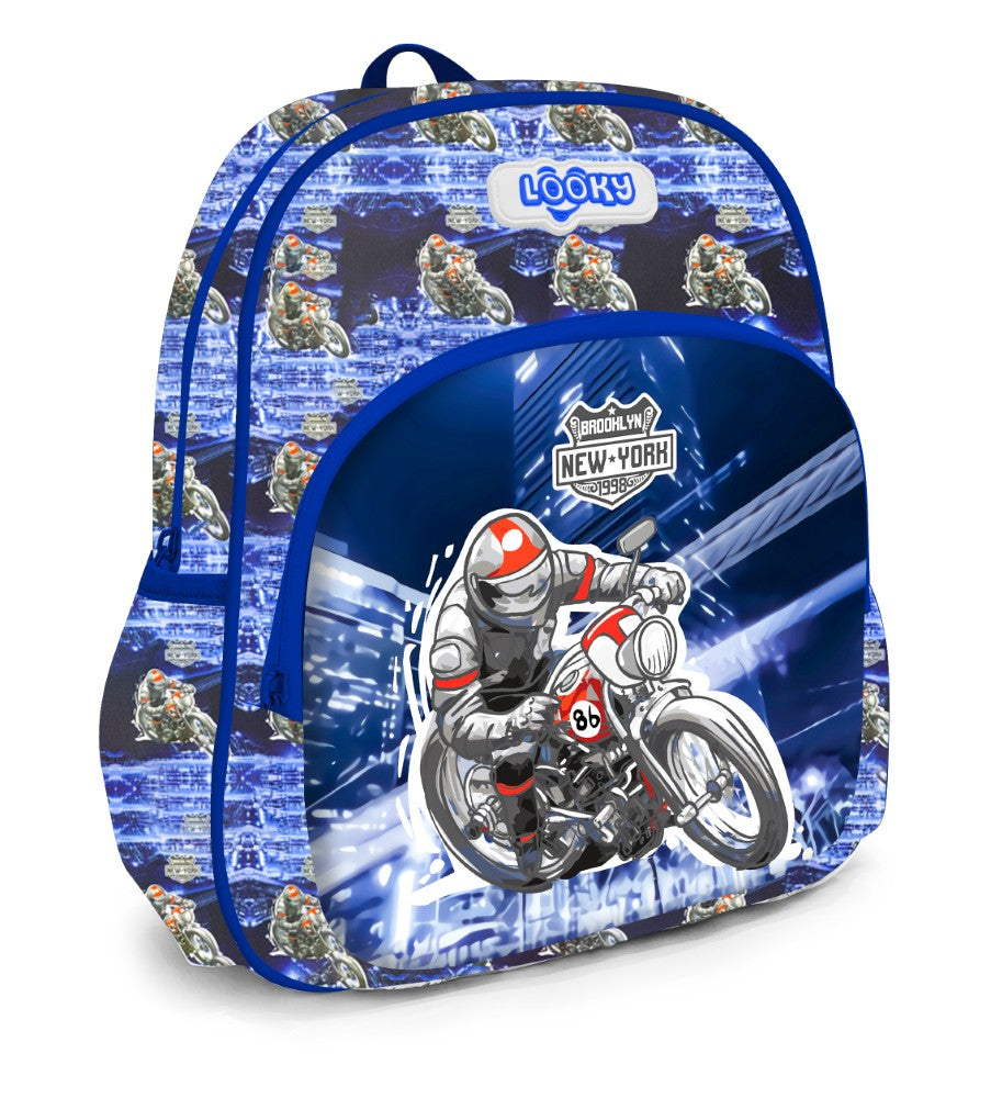 Backpack 12" 2Zips 3D Design Patterns Boys S