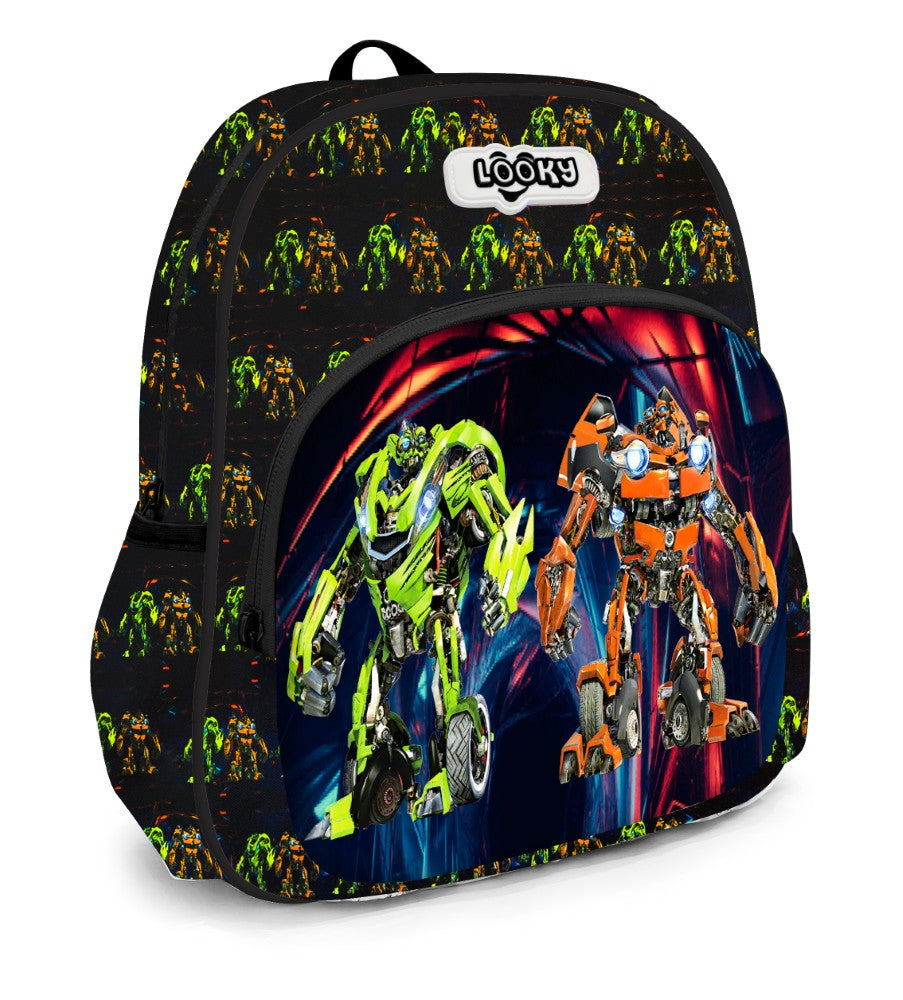 Backpack 12" 2Zips 3D Design Patterns Boys S