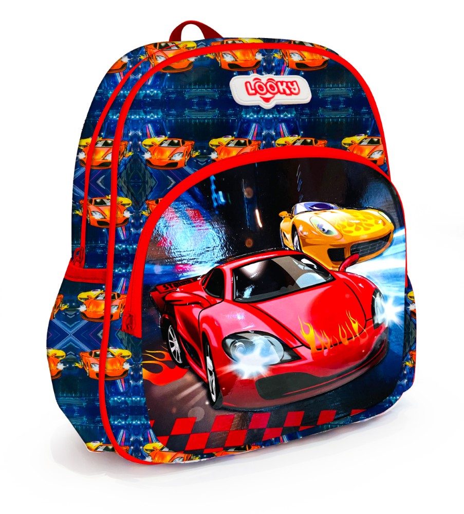 Backpack 12" 2Zips 3D Design Patterns Boys S