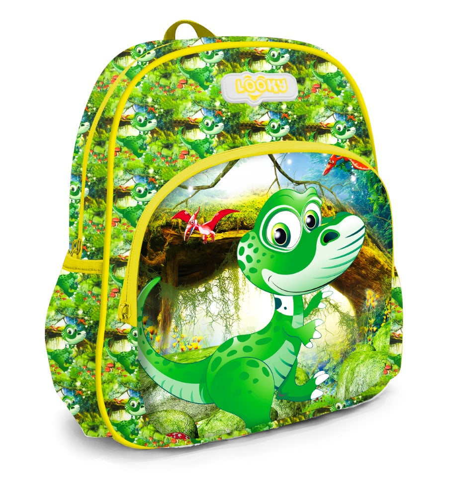 Backpack 12" 2Zips 3D Design Patterns Boys S