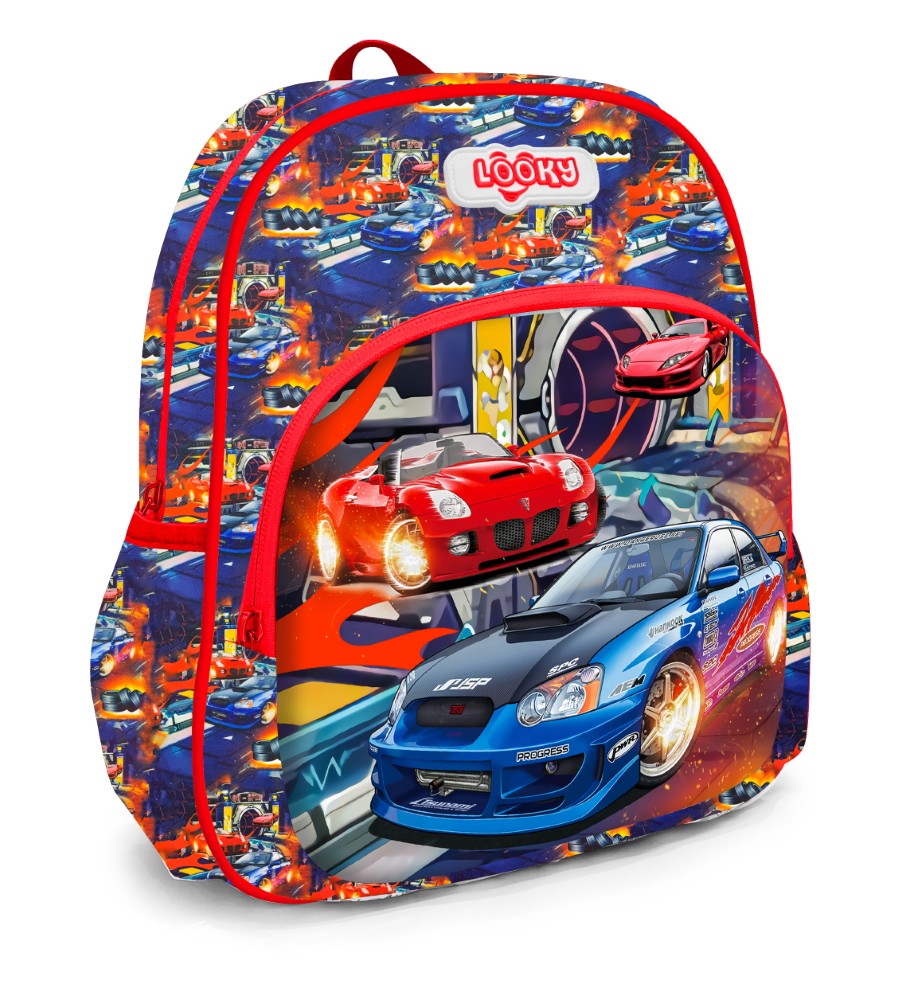 Backpack 12" 2Zips 3D Design Patterns Boys S