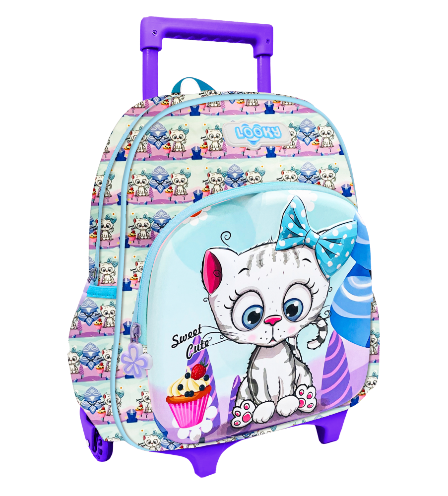 Backpack 12" 2Zips 3D Design Girls Design