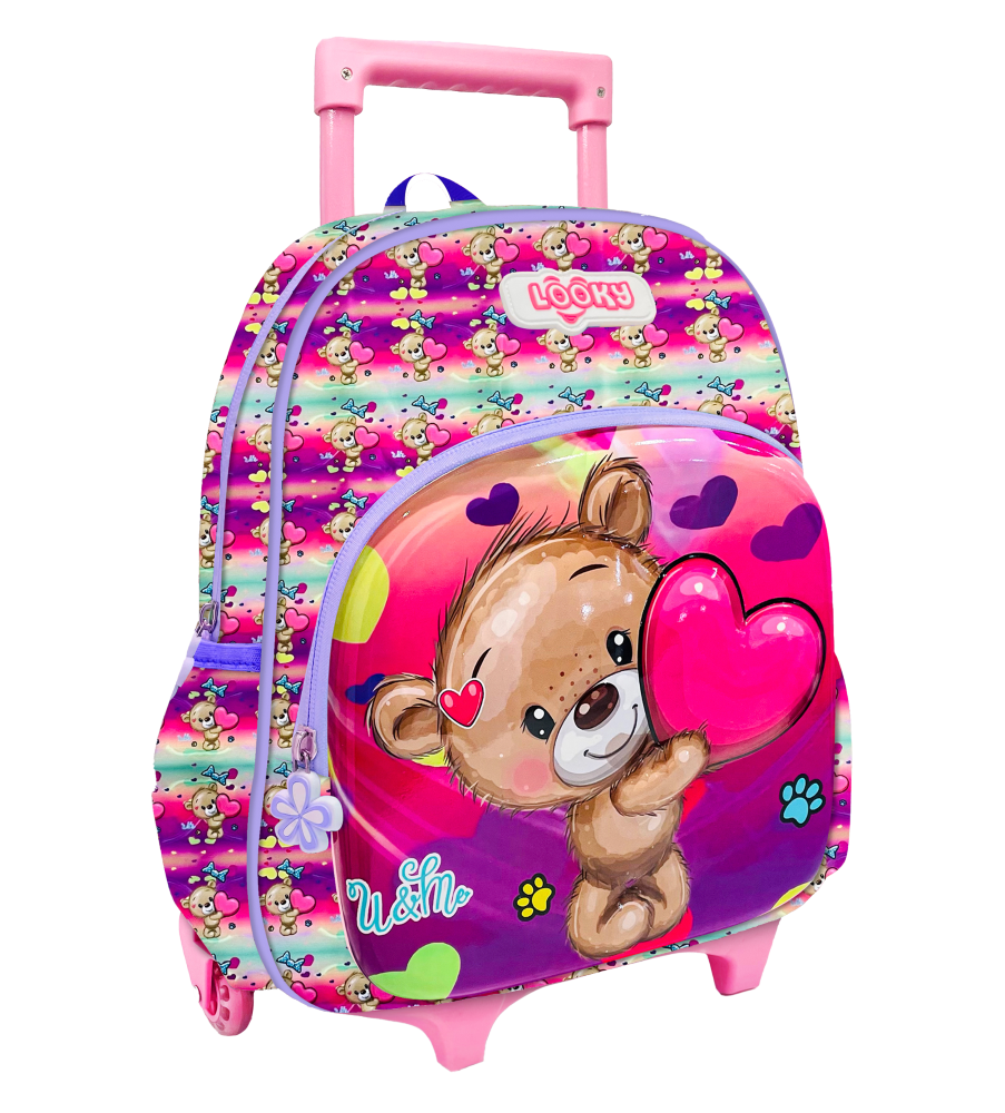 Backpack 12" 2Zips 3D Design Girls Design