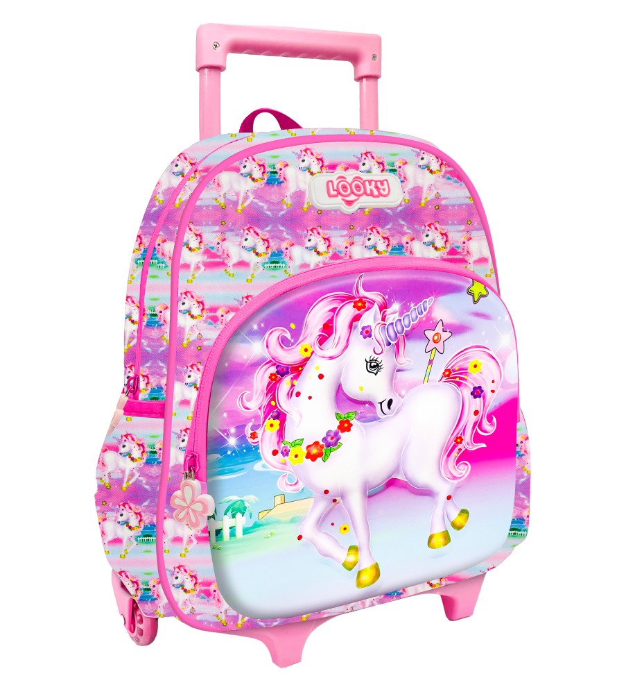 Backpack 12" 2Zips 3D Design Girls Design
