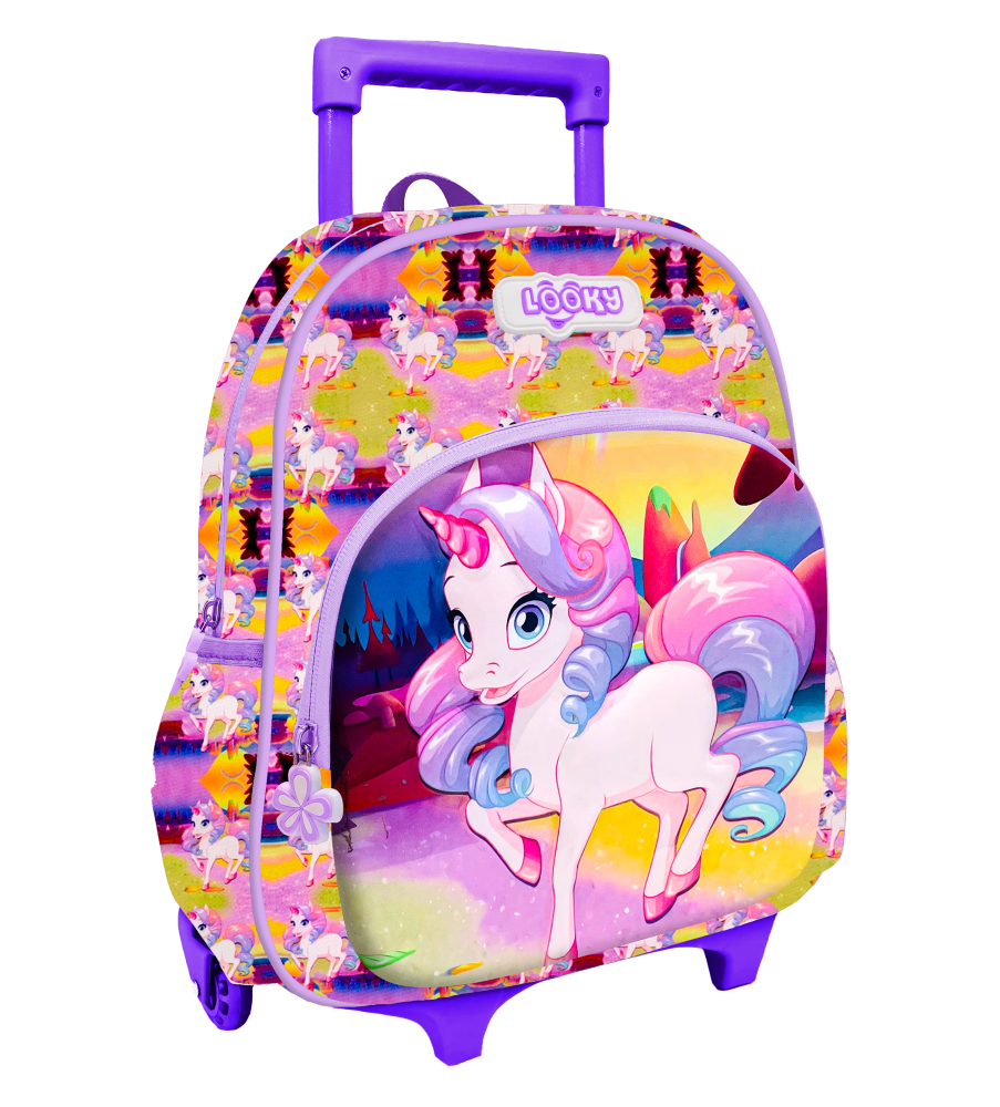 Backpack 12" 2Zips 3D Design Girls Design